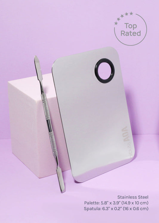 2 PC. Set Stainless Steel Mixing Palette - Aoa
