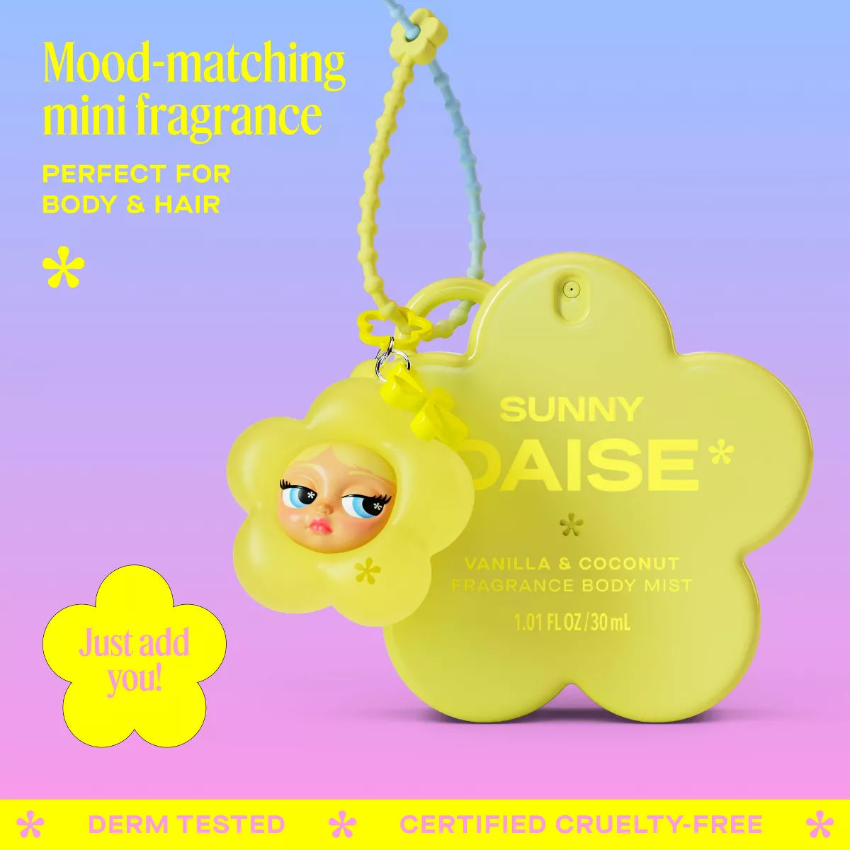 Fragance Body Mist with Mini Dollface Charm - Daise