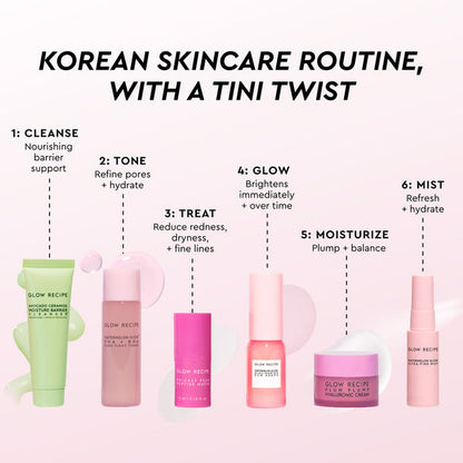 Glow Tinis Mini Sized Glowy Skincare Routine - Glow Recipe