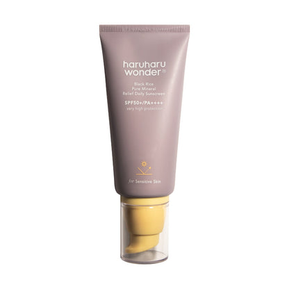 Black Rice Pure Mineral Relief Daily Sunscreen Spf 50+/Pa++++ - Haruharu Wonder
