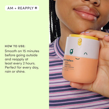 Spf Kids 20 Mineral Face Cream - Evereden