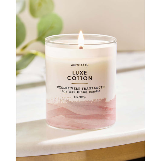 Luxe Cotton 1 Wick Candle - Bath & Body Works
