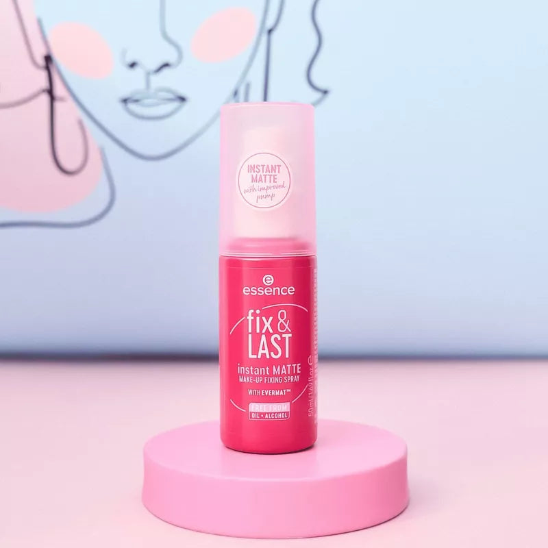 Fix & Last Instant Matte Make Up Fixing Spray - Essence