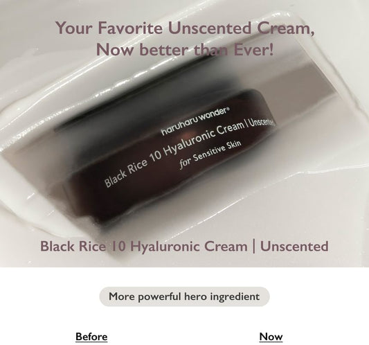 Black Rice 10 Hyaluronic Cream Unscented - Haruharu Wonder