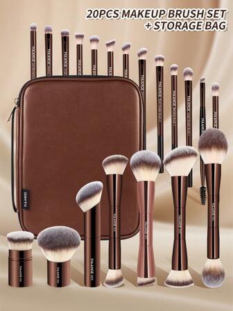 Makeup Brush 20 pcs & Bag - Maange