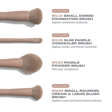 Iced Mocha 4 Piece Face Brush Set - Morphe