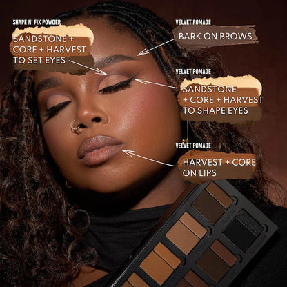 Groundwork Defining Neutral Palette For Eye-Brows-Face & Lips - Danessa Myricks Beauty