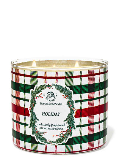 Holiday 3 Wick Candle - Bath & Body Works