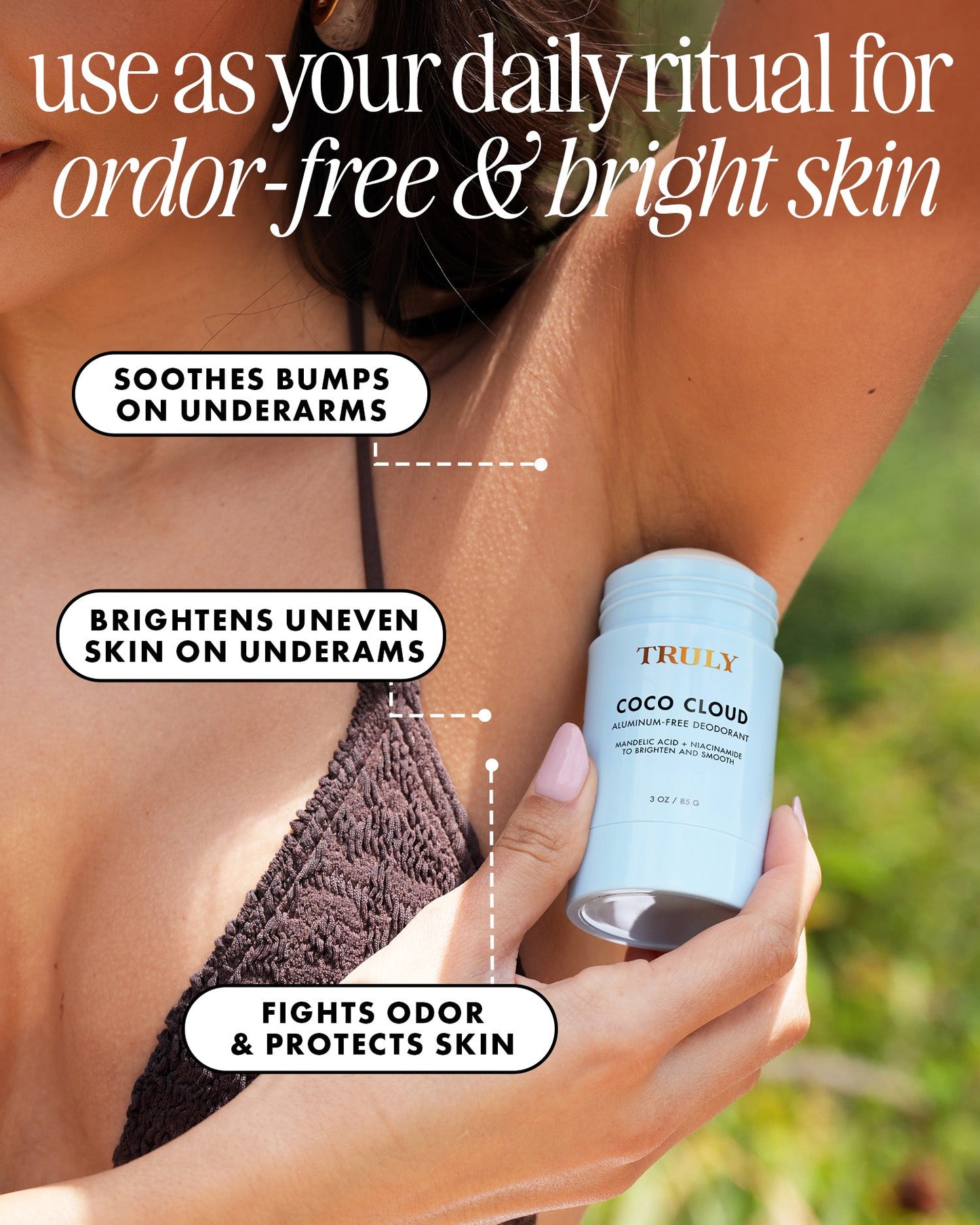 Aluminum Free Deodorant with Mandelic Acid+Niacinamide - Truly