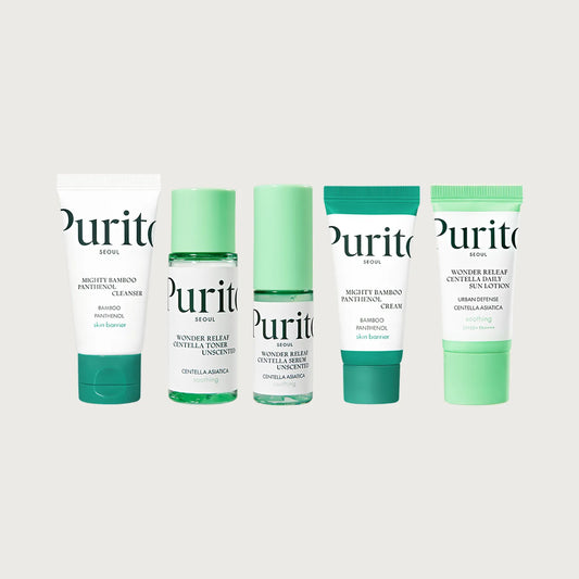 Best Kit 5pcs mini Skincare Routine  - Purito Seoul