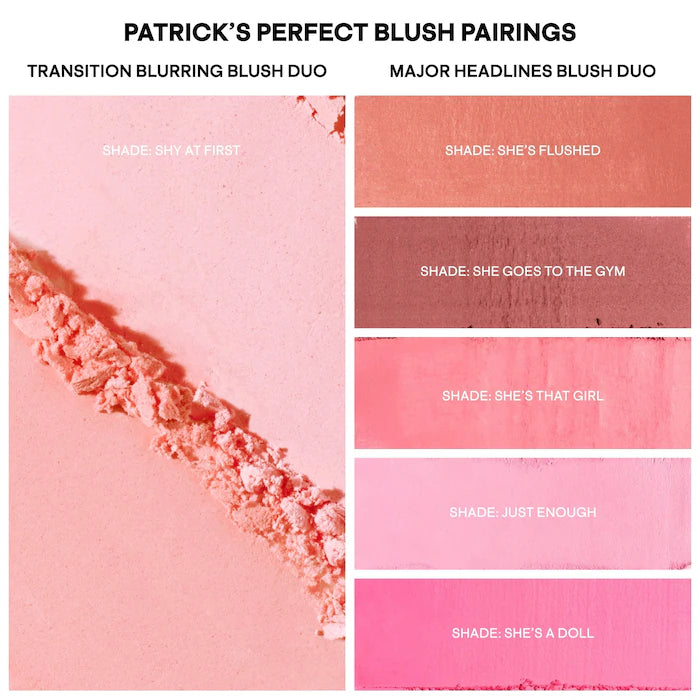 Transition Blurring Blush Duo - Patrick Ta
