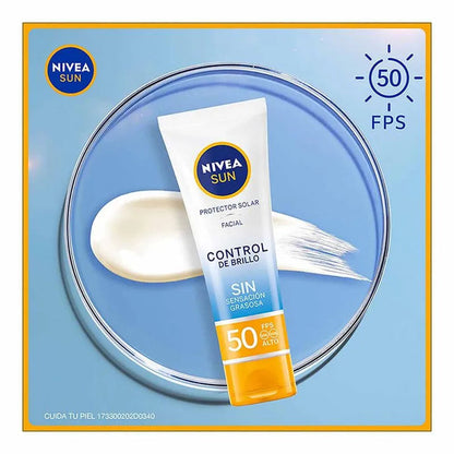 Sun Breathable UV Face Shine Control Tinted Cream SPF50
  - Nivea
