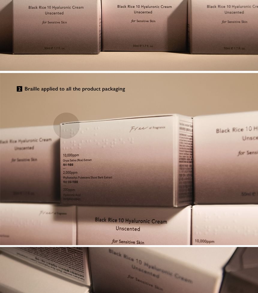 Black Rice 10 Hyaluronic Cream Unscented - Haruharu Wonder