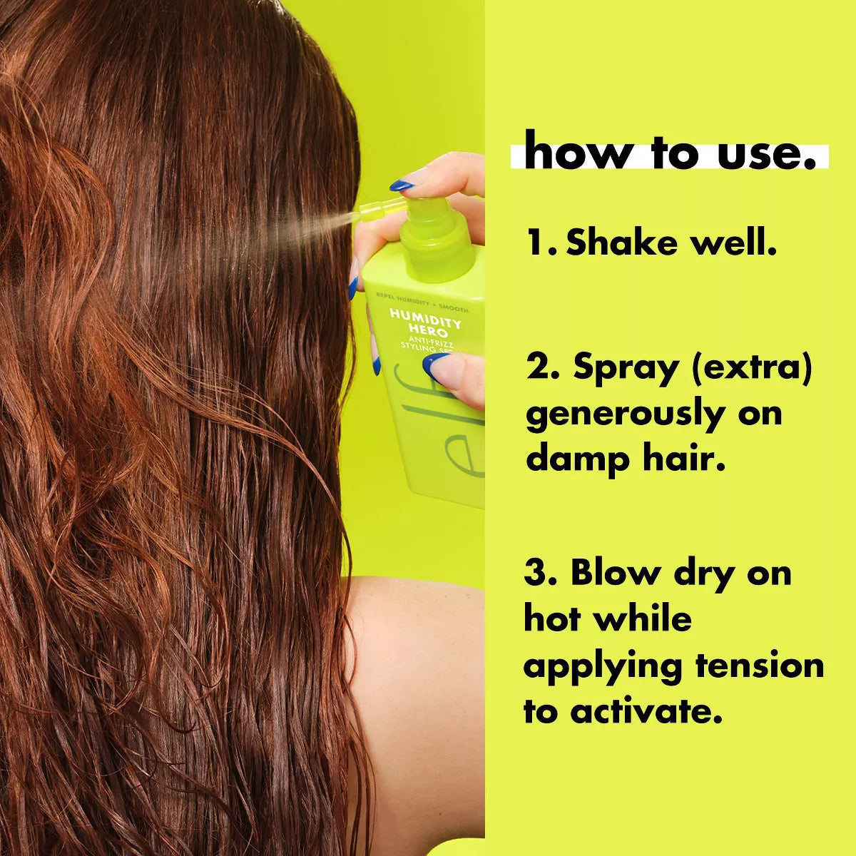 Humidity Hero Anti Frizz Styling Spray - Elf