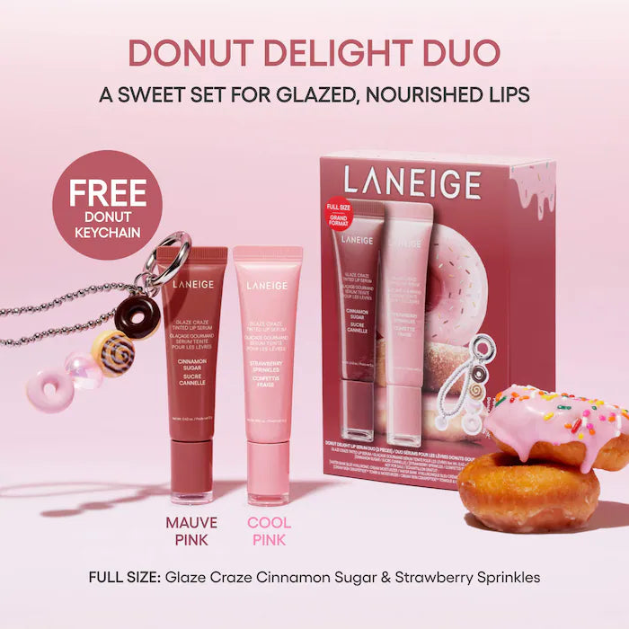 Donut Delight Lip Serum Duo+Charm - Laneige