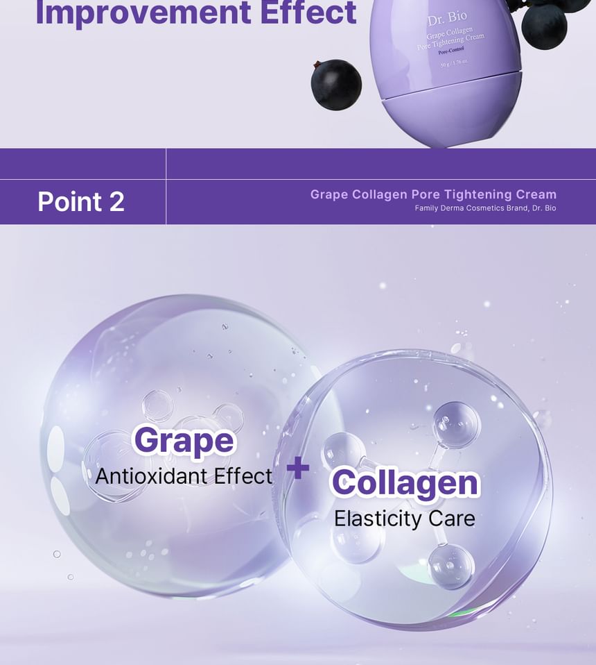 Grape Collagen Pore Tightening Cream - Dr. Bio