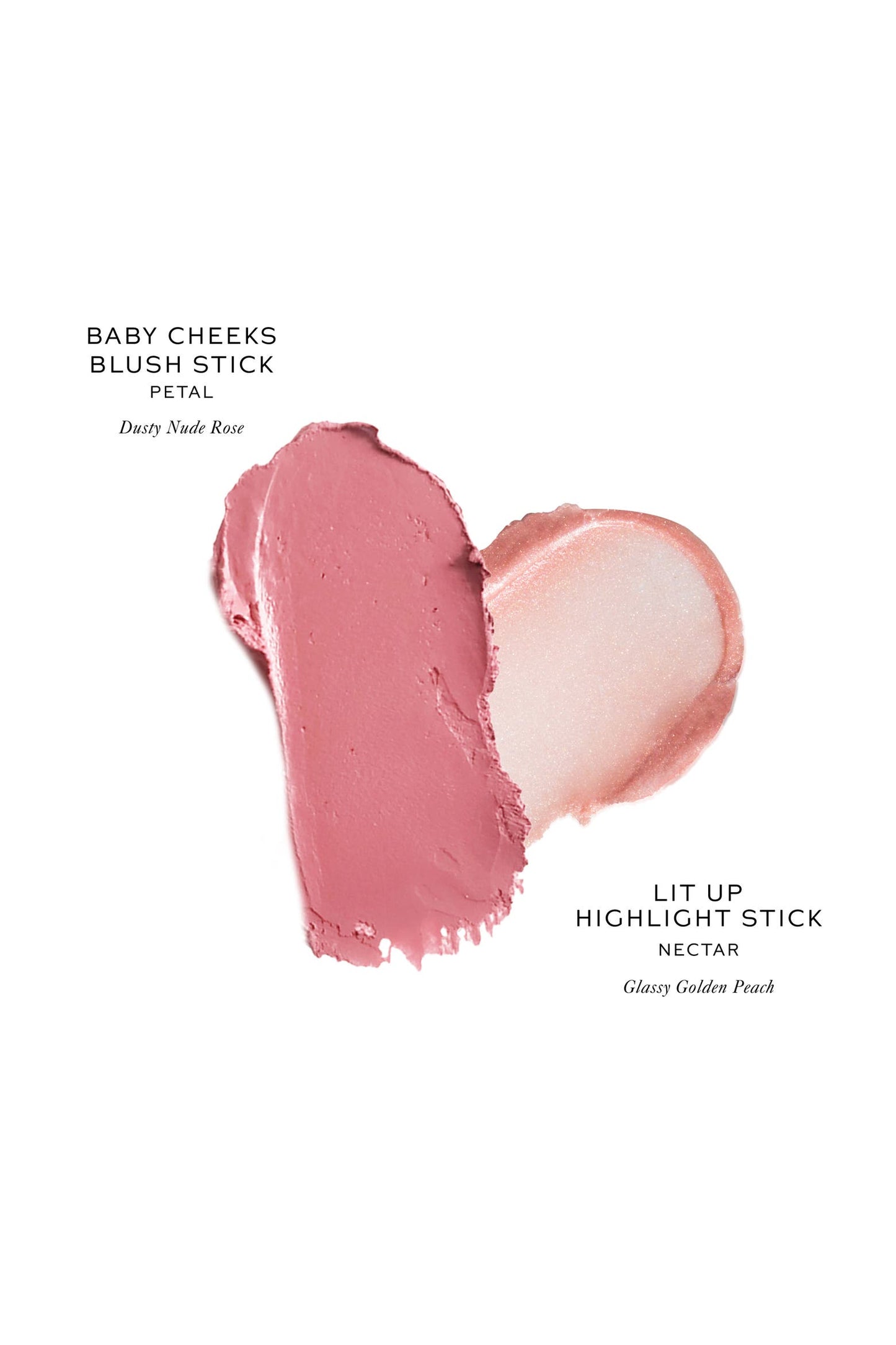 Petate Baby Cheeks Blush And Lit Up Highlight Stick Duo - Westman Atelier