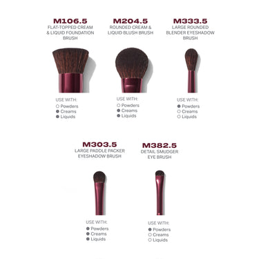 Rebellious 6 Piece Brush & Tool Set - Morphe