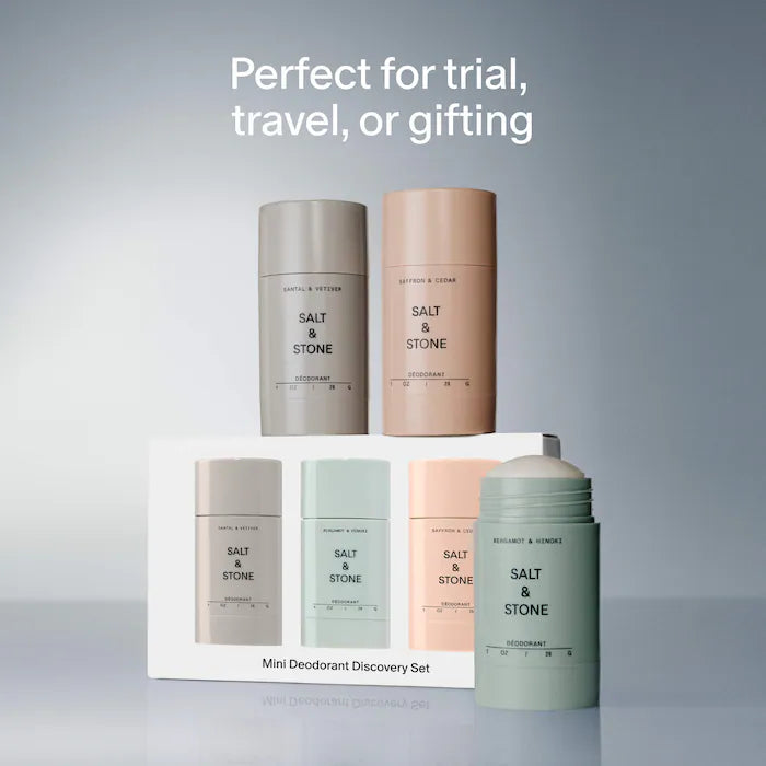 Mini Deodorant Discovery Set - Salt & Stone