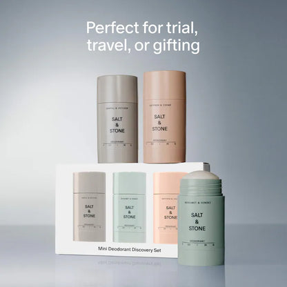 Mini Deodorant Discovery Set - Salt & Stone