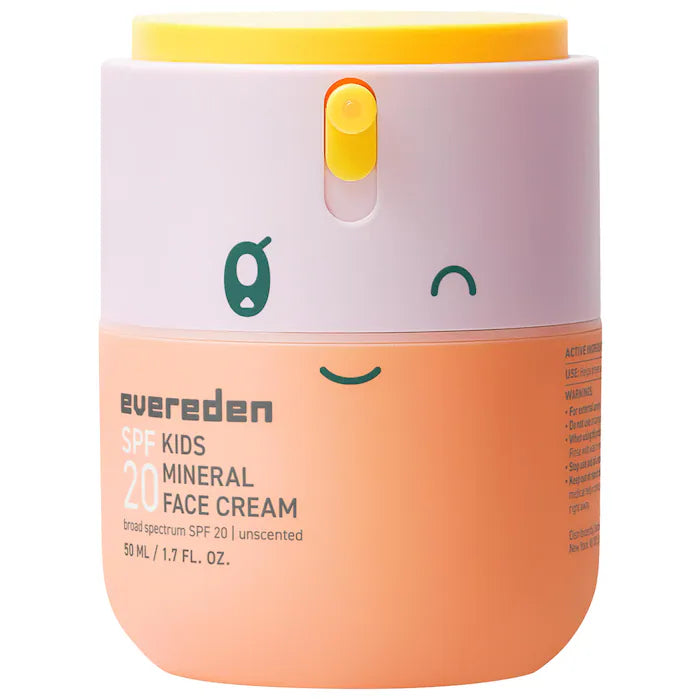 Spf Kids 20 Mineral Face Cream - Evereden