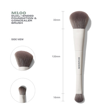 Dual Ended Foundation & Concealer Brush - Morphe