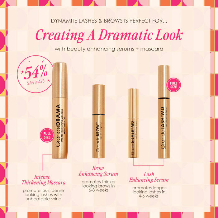 Limited Edition Dynamite Lashes & Brows - Grande Cosmetics