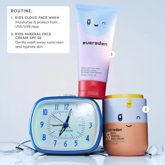 Spf Kids 20 Mineral Face Cream - Evereden