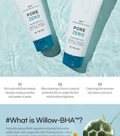 BHA+Cleansing Foam Pore Zero - Be The Skin