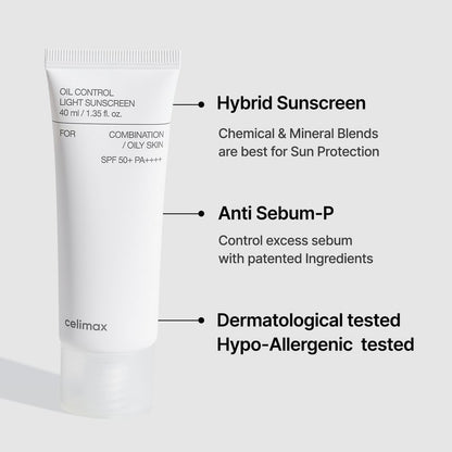 Oil Control Light Sunscreen 50 Spf / Pa*** -  Celimax