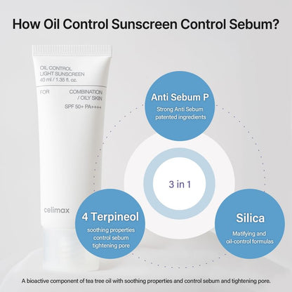 Oil Control Light Sunscreen 50 Spf / Pa*** -  Celimax