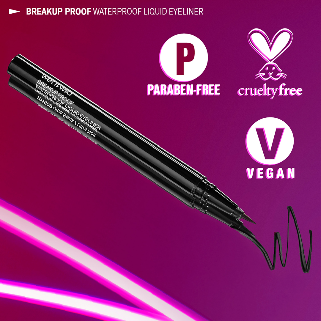 Liquid Eyeliner 16h Waterproof Breakup Proof - Wet n Wild