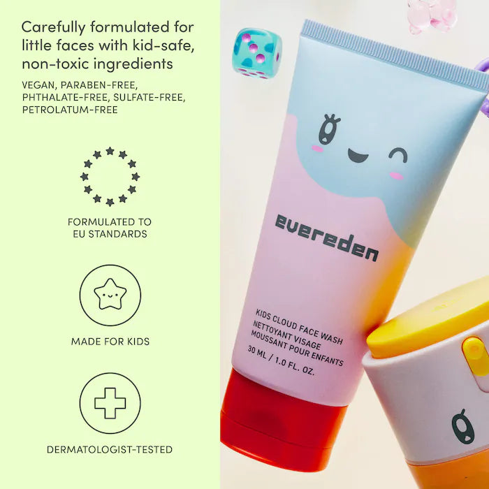 Kids Cloud Face Wash - Evereden