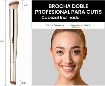 Dual Ended Complexion Brush - Kiss