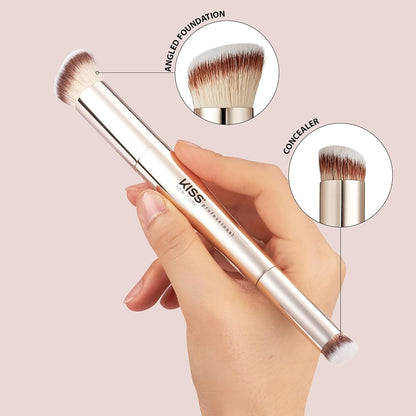 Dual Ended Complexion Brush - Kiss