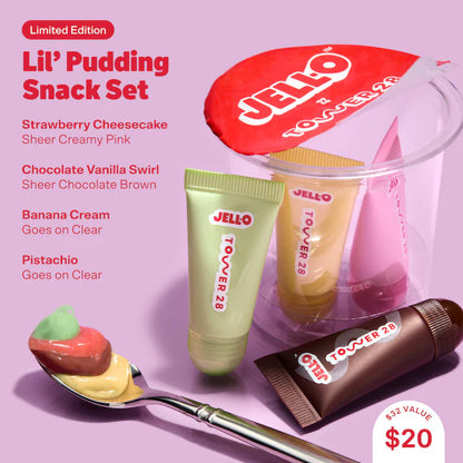 Lil' Pudding Mini Lip Softie Gift Set -Jello x Tower 28