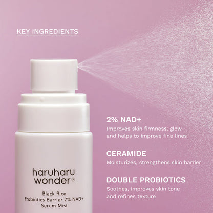 Black Rice Probiotics Barrier 2%Nad+Serum Mist - Haruharu Wonder