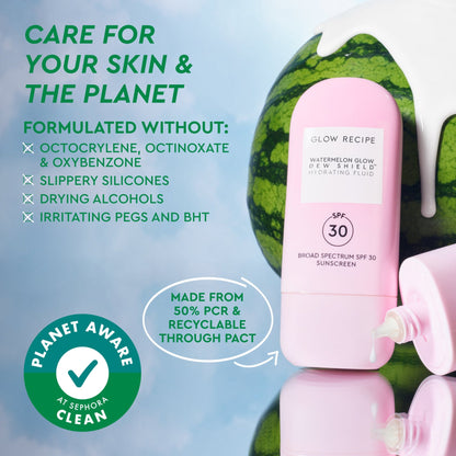 Watermelon Glow Dew Shield Hydrating Fluid Spf 30 - Glow Recipe