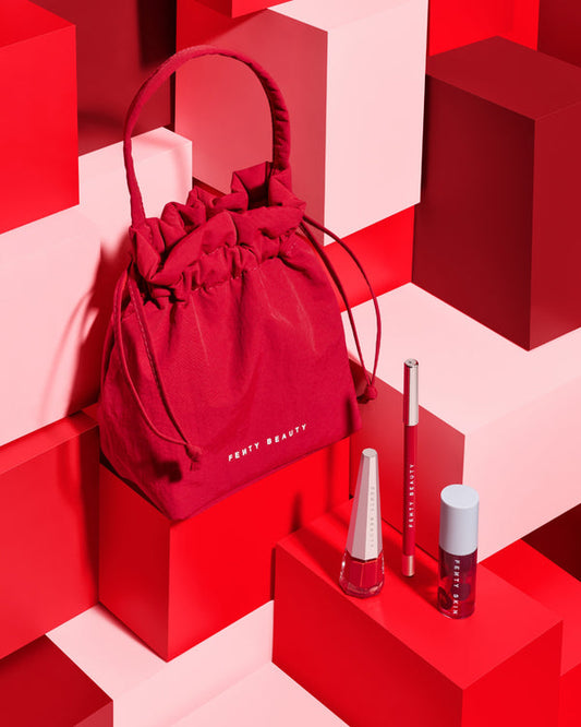 Cherry Mouth 3 Piece Lip Set+Pouch Fenty Beauty