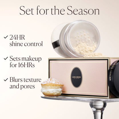 Indulgent Icons Translucent Loose Setting Powder & Puff - Laura Mercier