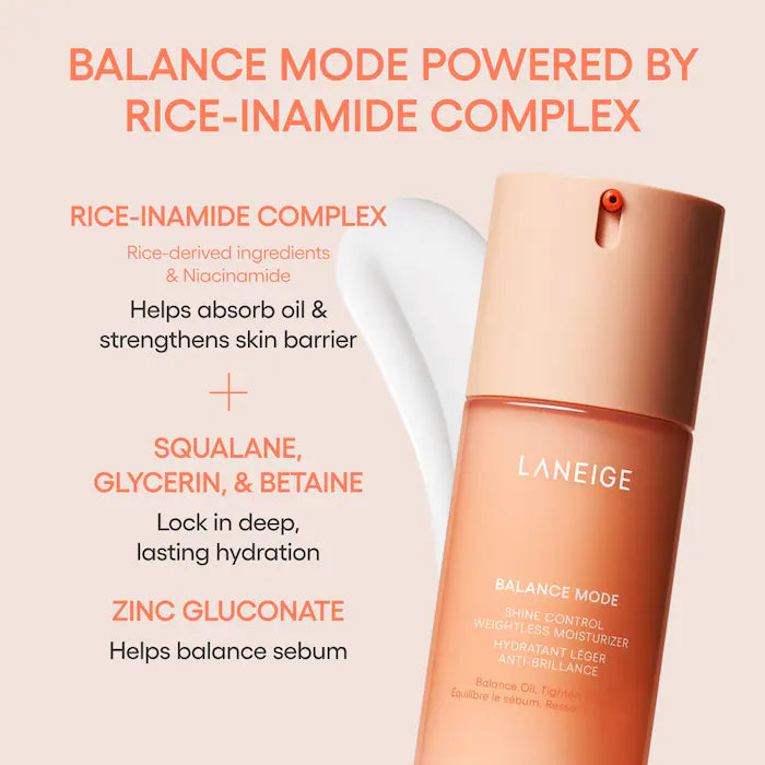Balance Mode Shine Control Weightless Moisturizer - Laneige