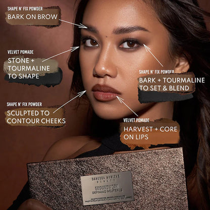 Groundwork Defining Neutral Palette For Eye-Brows-Face & Lips - Danessa Myricks Beauty