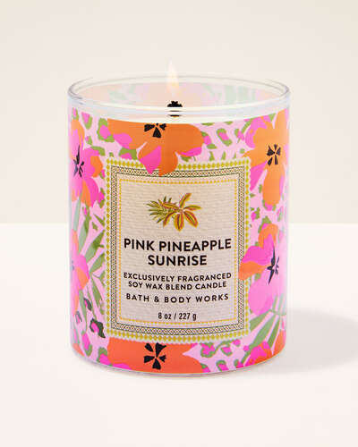 Pink Pineapple Sunrise 1 Wick Candle - Bath & Body Works