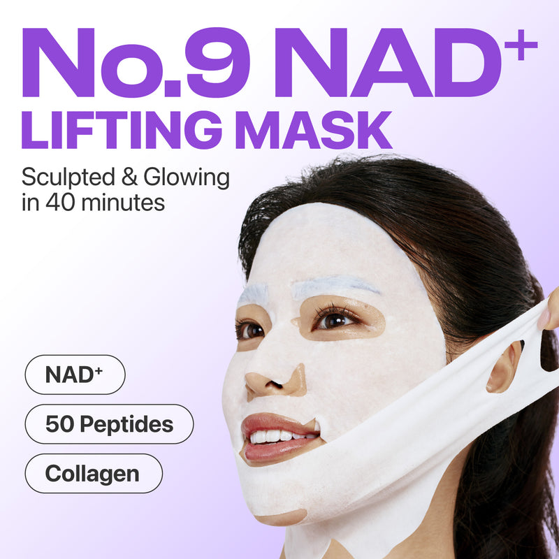 Nad+50 Peptides Lifting & Glowing Full Face Mask - Numbuzin