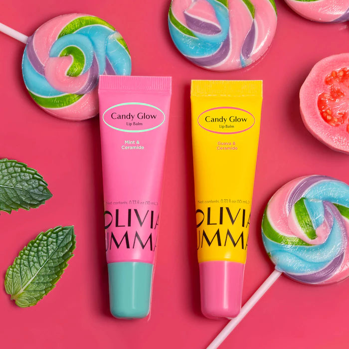 Candy Glow Lip Balm Duo Guava and Mint - Olivia Umma