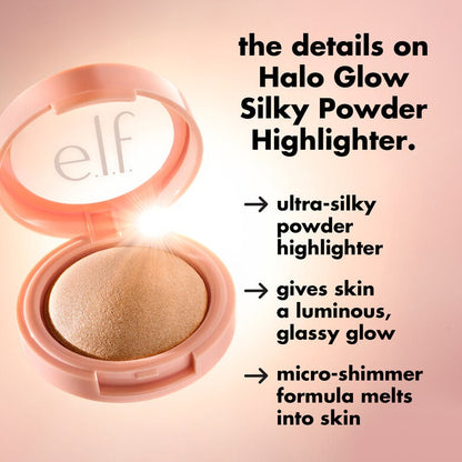 Halo Glow Silky Powder Highlighter - elf