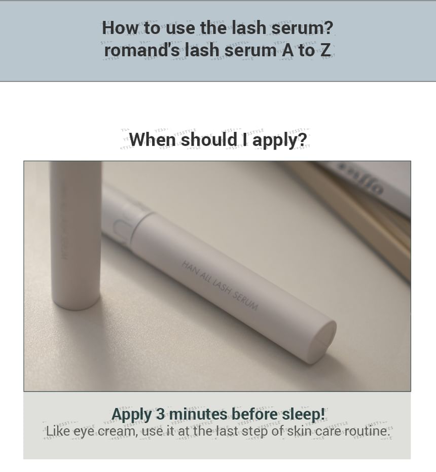 Han All Lash Serum - Rom&nd