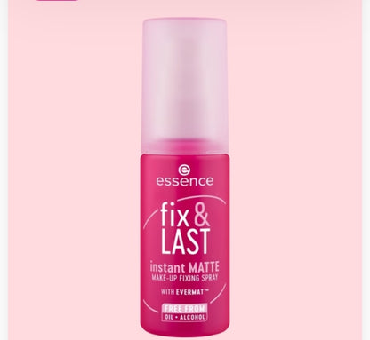 Fix & Last Instant Matte Make Up Fixing Spray - Essence