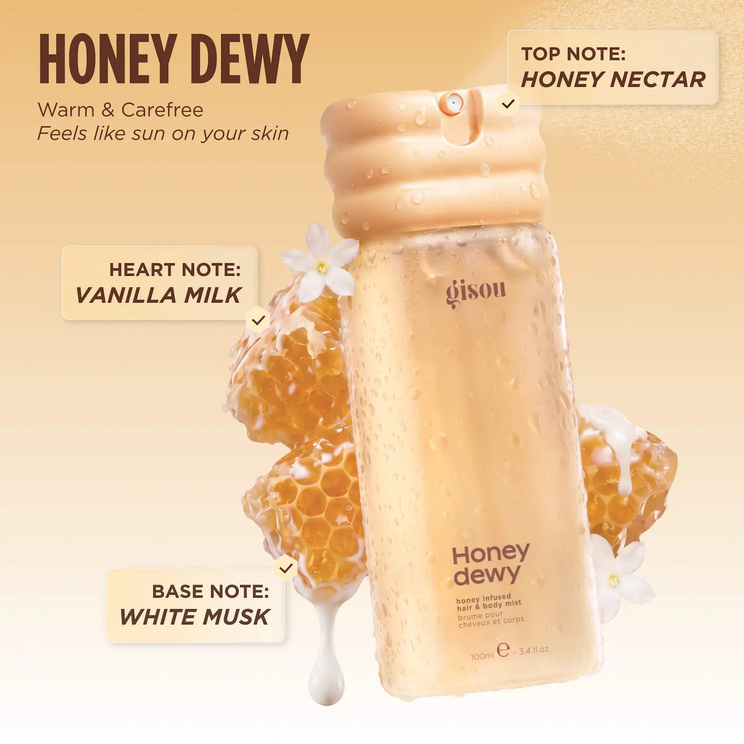 Honey Infused Hair & Body Mist - Gisou