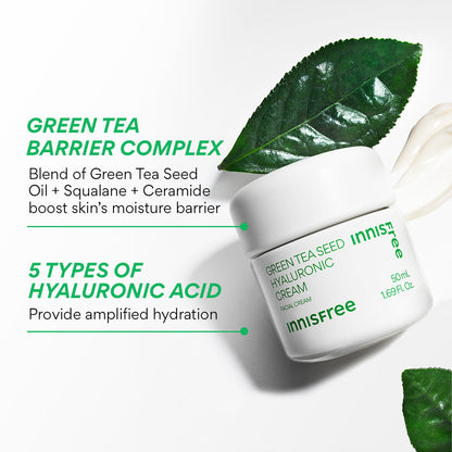 Green Tea Seed Hyaluronic Cream - Unnisafree